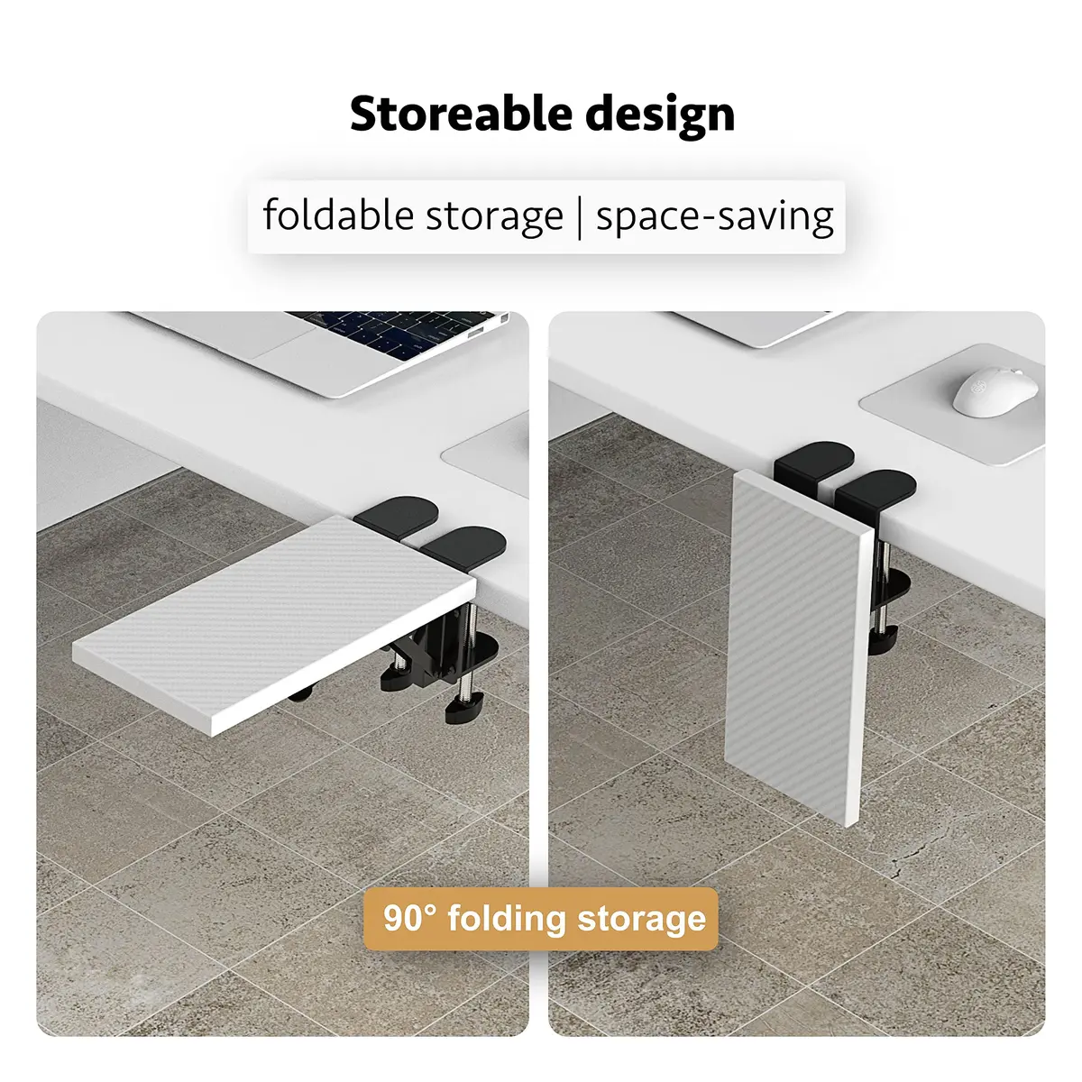 HONJIE Ergonomic Arm Support Bracket for Desks | 36cm x 15cm (14" x 6") - view 3