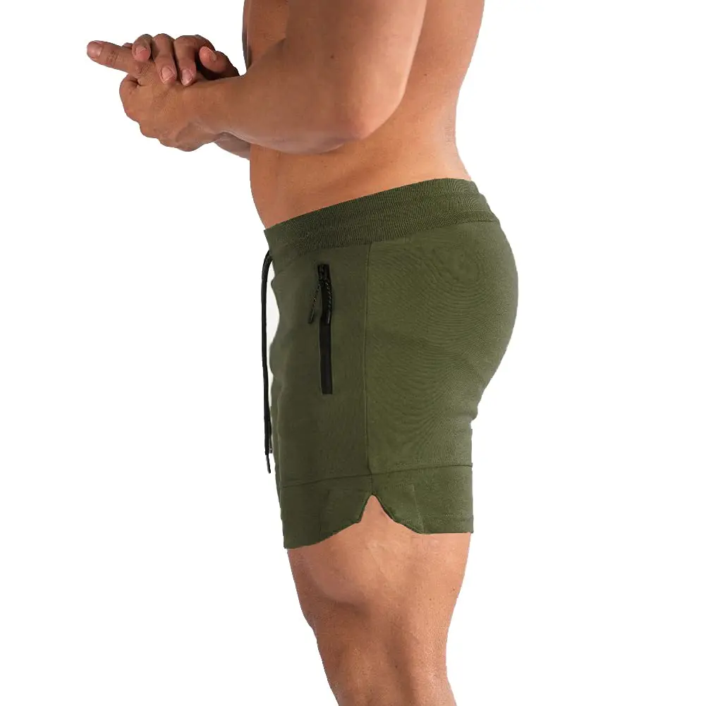 PIDOGYM Men's 5" Gym Shorts with Zipper Pockets | Breathable, Lightweight Active Shorts for Men - view 3