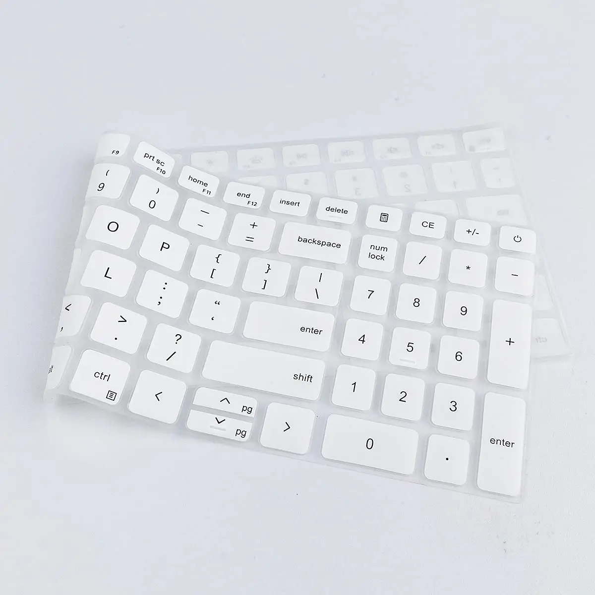 MUBUY-GOL Keyboard Cover for 15.6" Dell Laptops 39.6 cm (15.6") | White Silicone - view 6