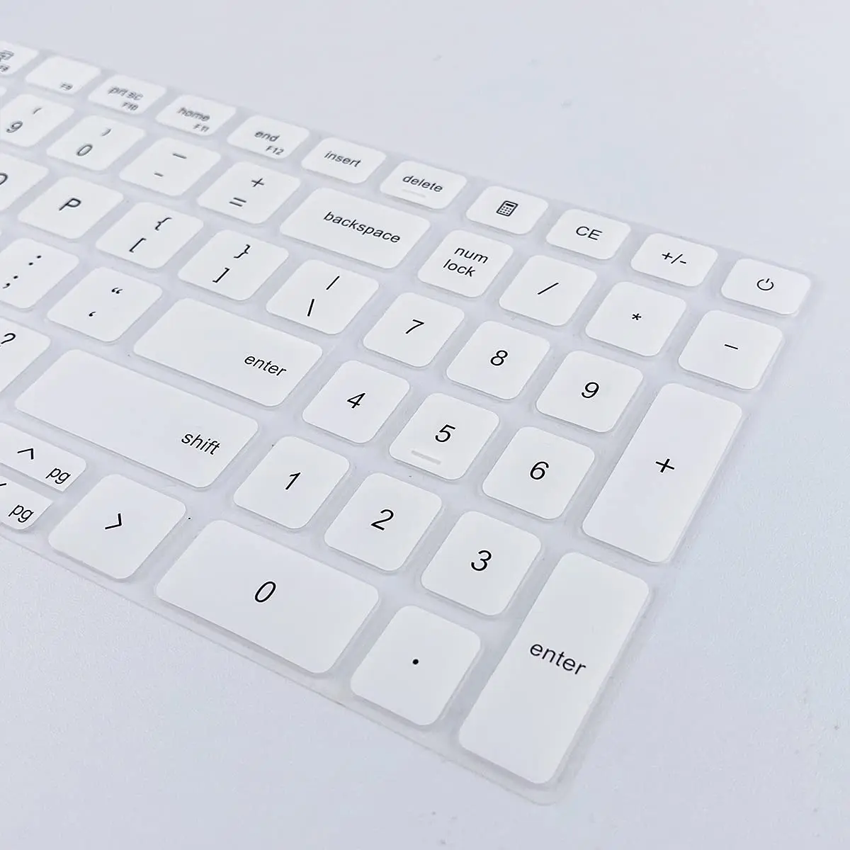 MUBUY-GOL Keyboard Cover for 15.6" Dell Laptops 39.6 cm (15.6") | White Silicone - view 8