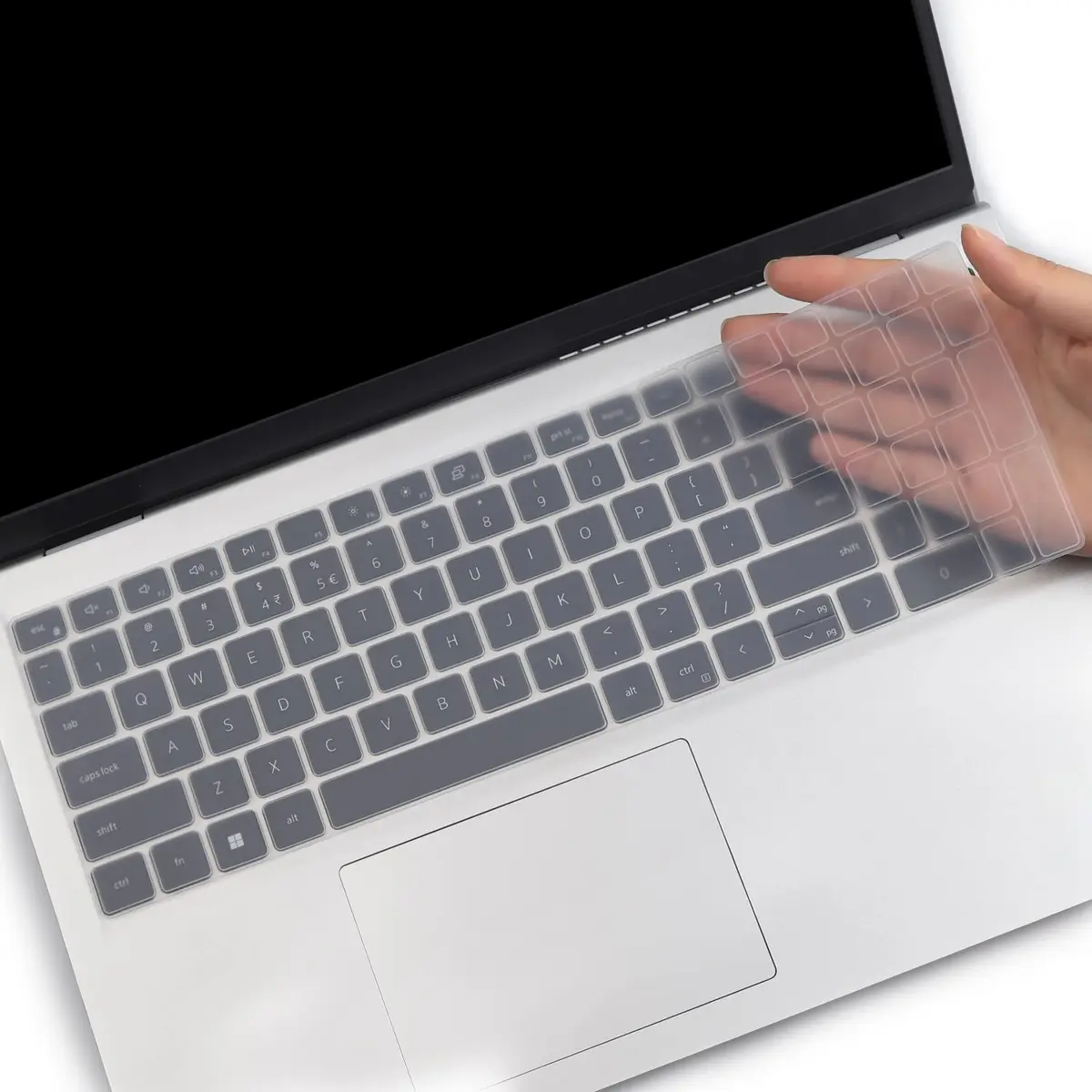 MUBUY-GOL Clear Keyboard Cover for 15.6" Dell Inspiron Laptops | Protects Against Spills & Dust - main product image