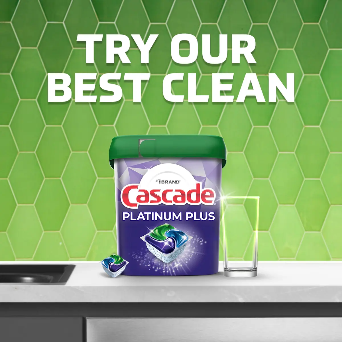 Cascade Complete Dishwasher Pods Fresh Scent 100 Count (3.41 lb / 1.55 kg) | Grease Fighting Power with Dawn - view 6