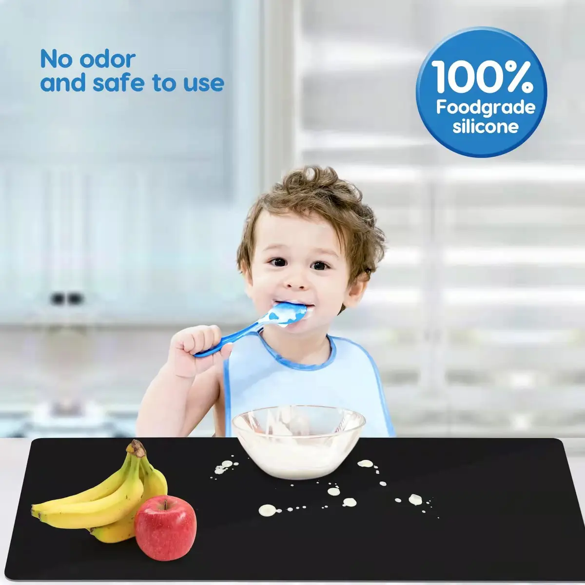AECHY Extra Large Silicone Mat 90cm x 60cm (36"x24") | Thick Heat Resistant Countertop Protector - view 7