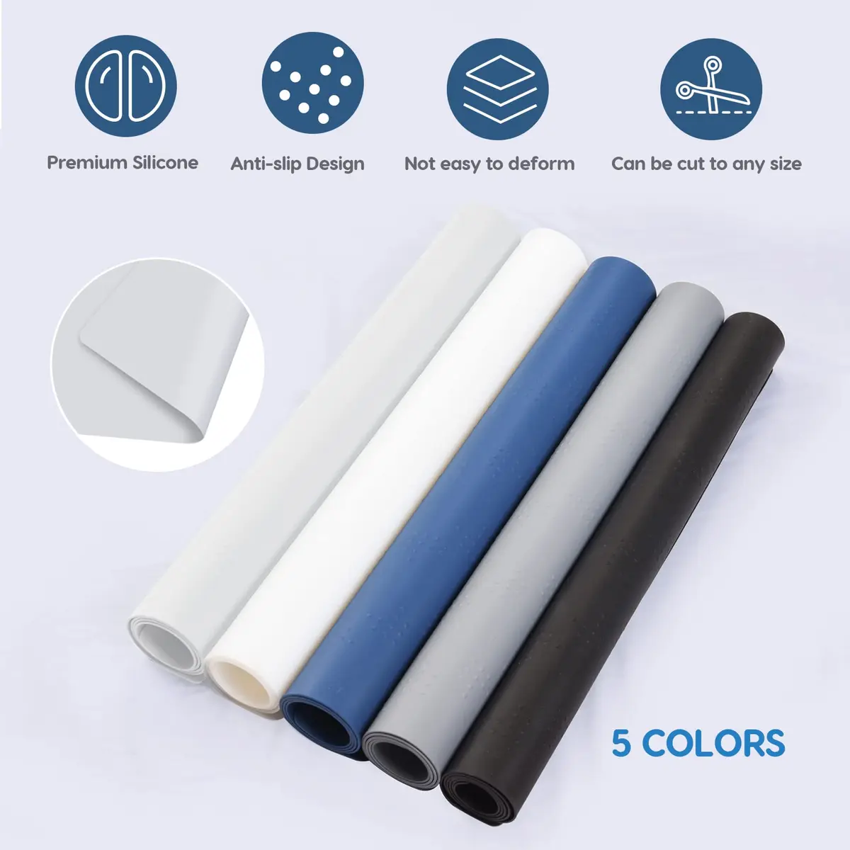 AECHY Extra Large Silicone Mat 90cm x 60cm (36"x24") | Thick Heat Resistant Countertop Protector - view 9
