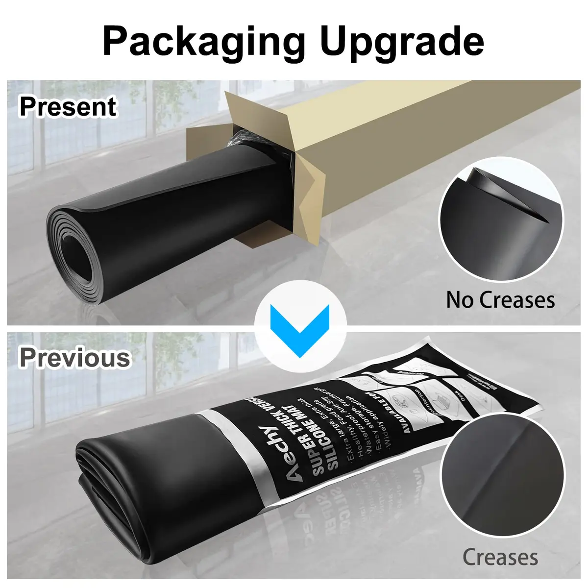 AECHY Extra Large Silicone Mat 90cm x 60cm (36"x24") | Thick Heat Resistant Countertop Protector - view 3