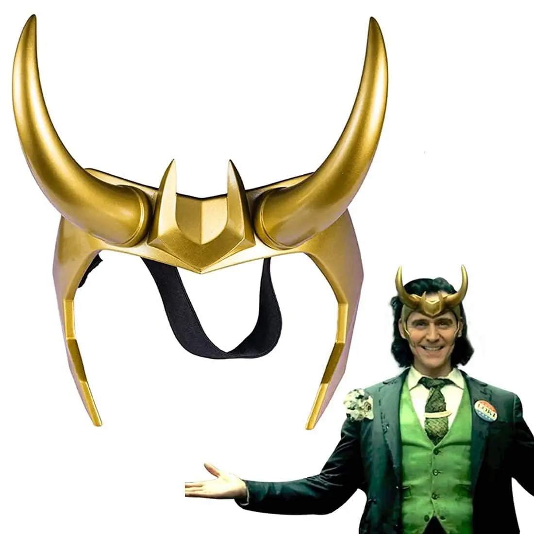 CAFELE Superhero Helmet Horns Cosplay | Thor Ragnarok Crown Mask for Halloween & Costume Parties - main product image