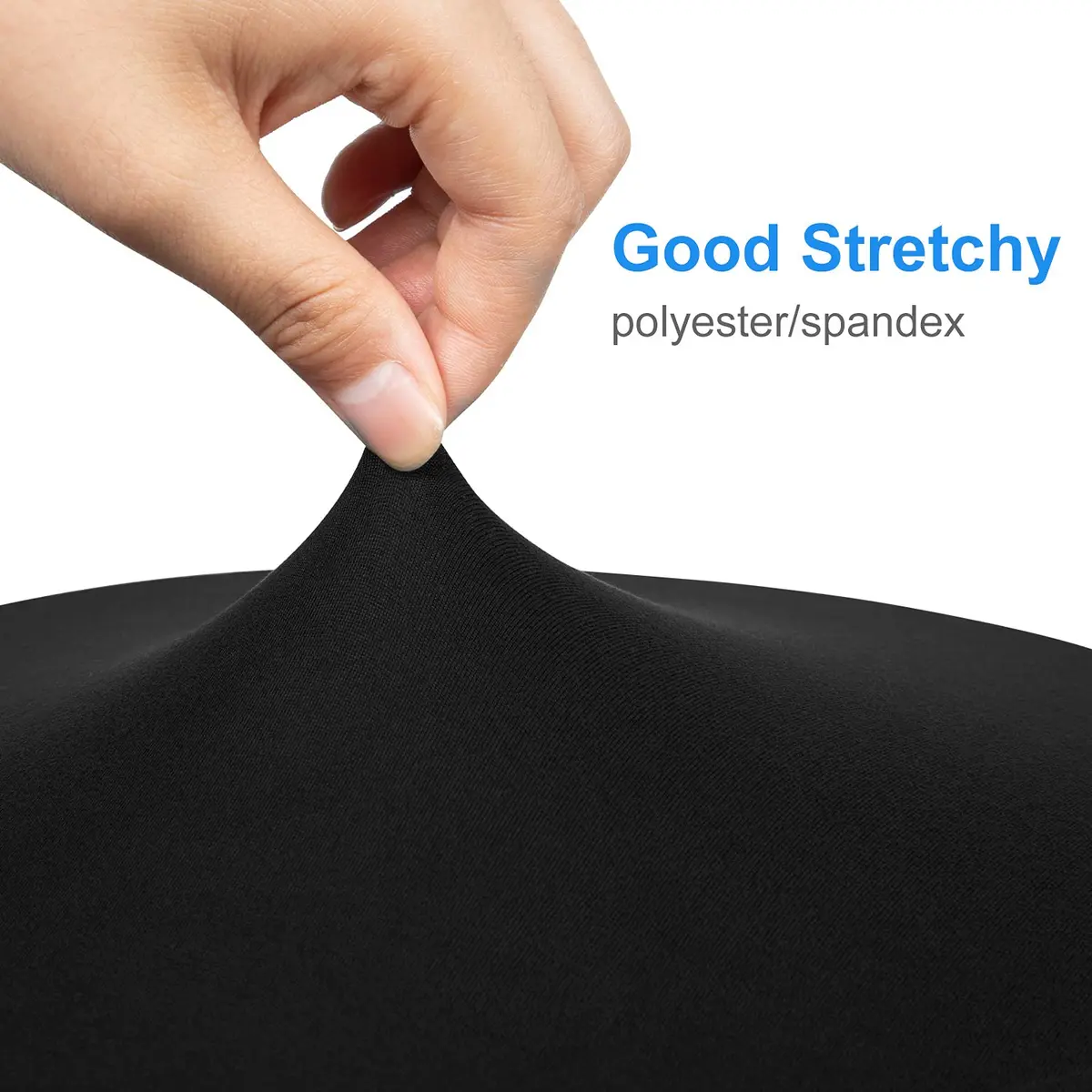 HFATMOS Black Round Stool Covers 2 Pcs | Fits 9-12 inch Diameter Stools - view 7