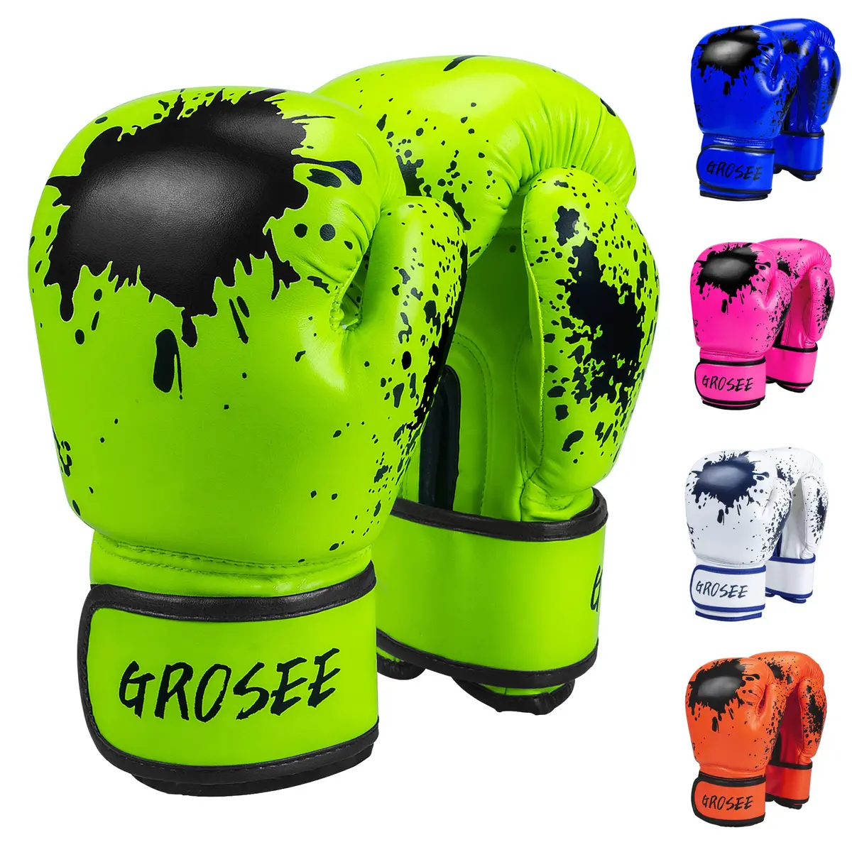 Grosee Kids Boxing Glove 8 oz | Durable PU Leather, Breathable & Comfortable (80-105 lbs) - main product image