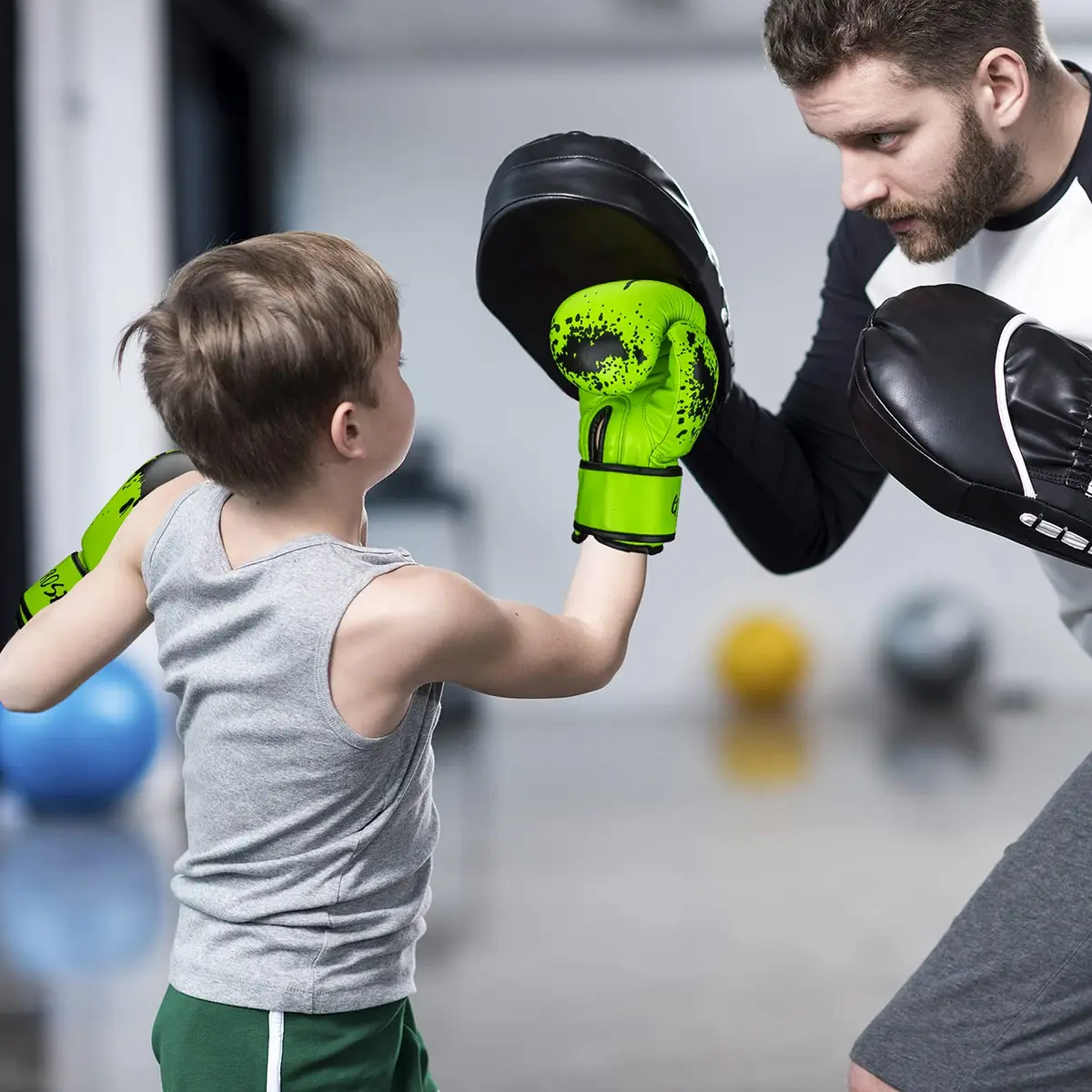 Grosee Kids Boxing Glove 8 oz | Durable PU Leather, Breathable & Comfortable (80-105 lbs) - view 6