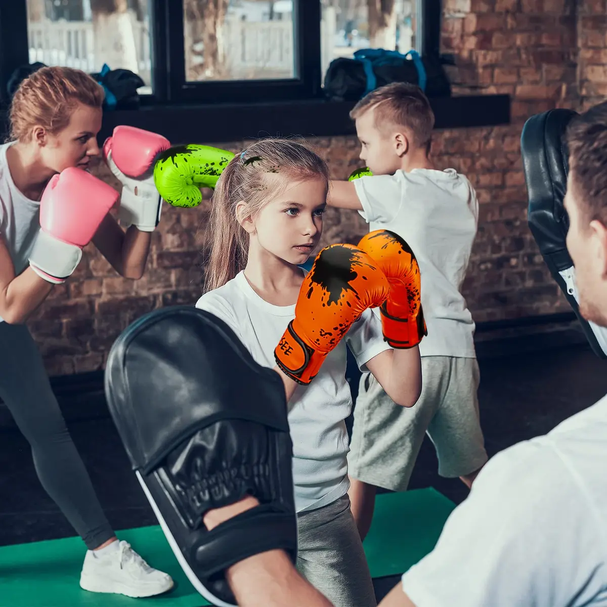 Grosee Kids Boxing Glove 8 oz | Durable PU Leather, Breathable & Comfortable (80-105 lbs) - view 9