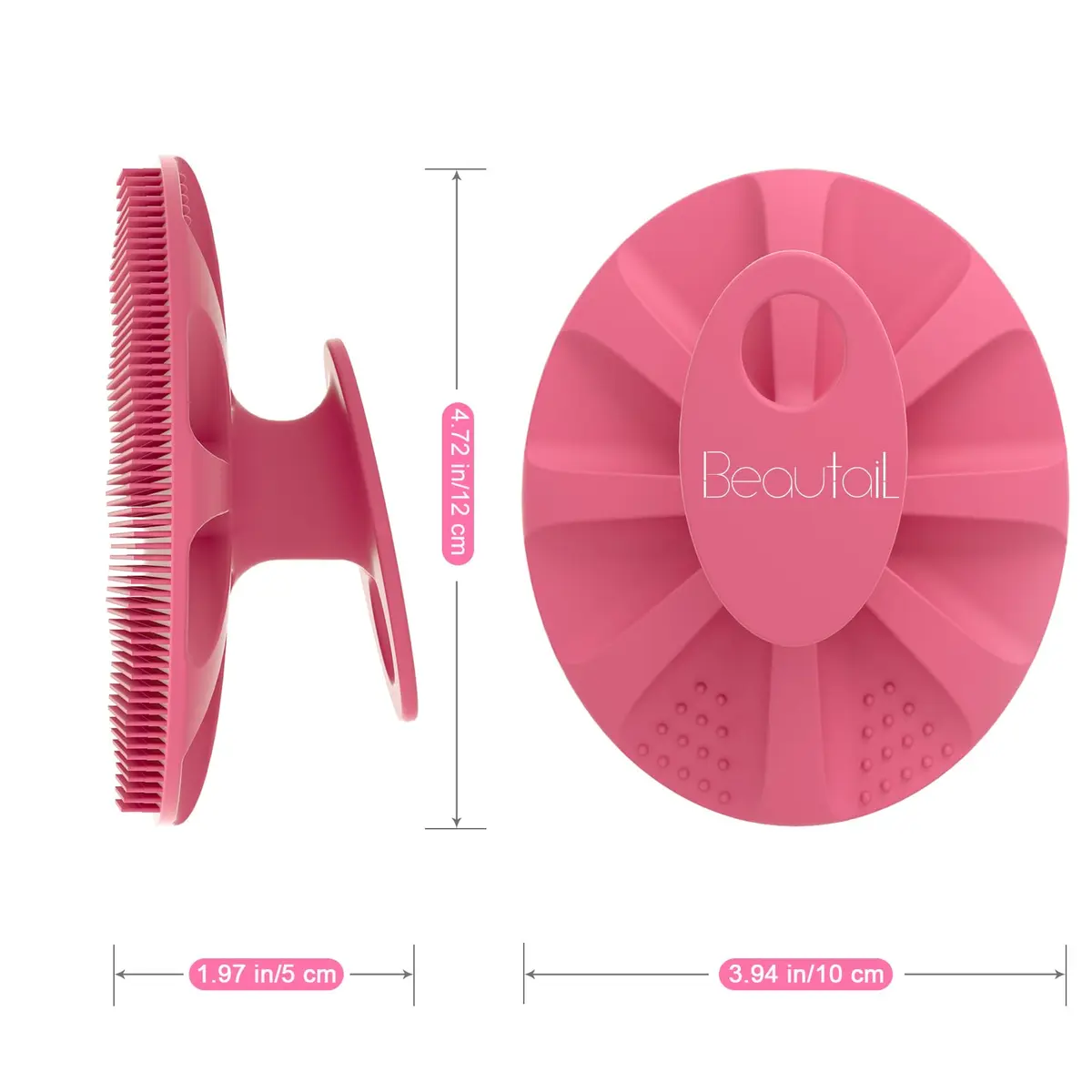 BEAUTAIL Silicone Body Scrubber Gentle Exfoliating Brush for Sensitive Skin | Hygienic & Durable - view 6