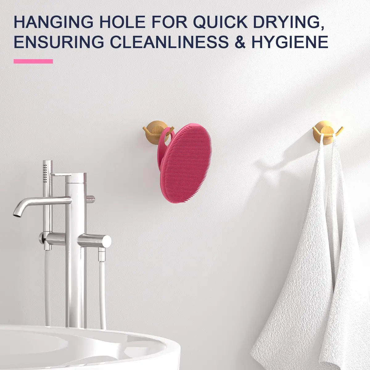 BEAUTAIL Silicone Body Scrubber Gentle Exfoliating Brush for Sensitive Skin | Hygienic & Durable - view 7