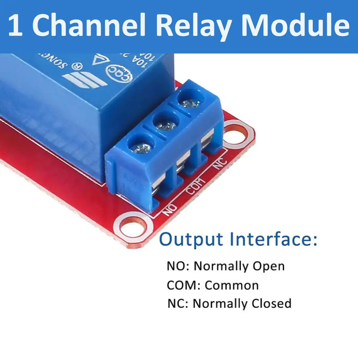 AEDIKO 12V 10pcs Relay Module with Optocoupler Isolation, 10A Max Load | Industrial Control Switching - view 3