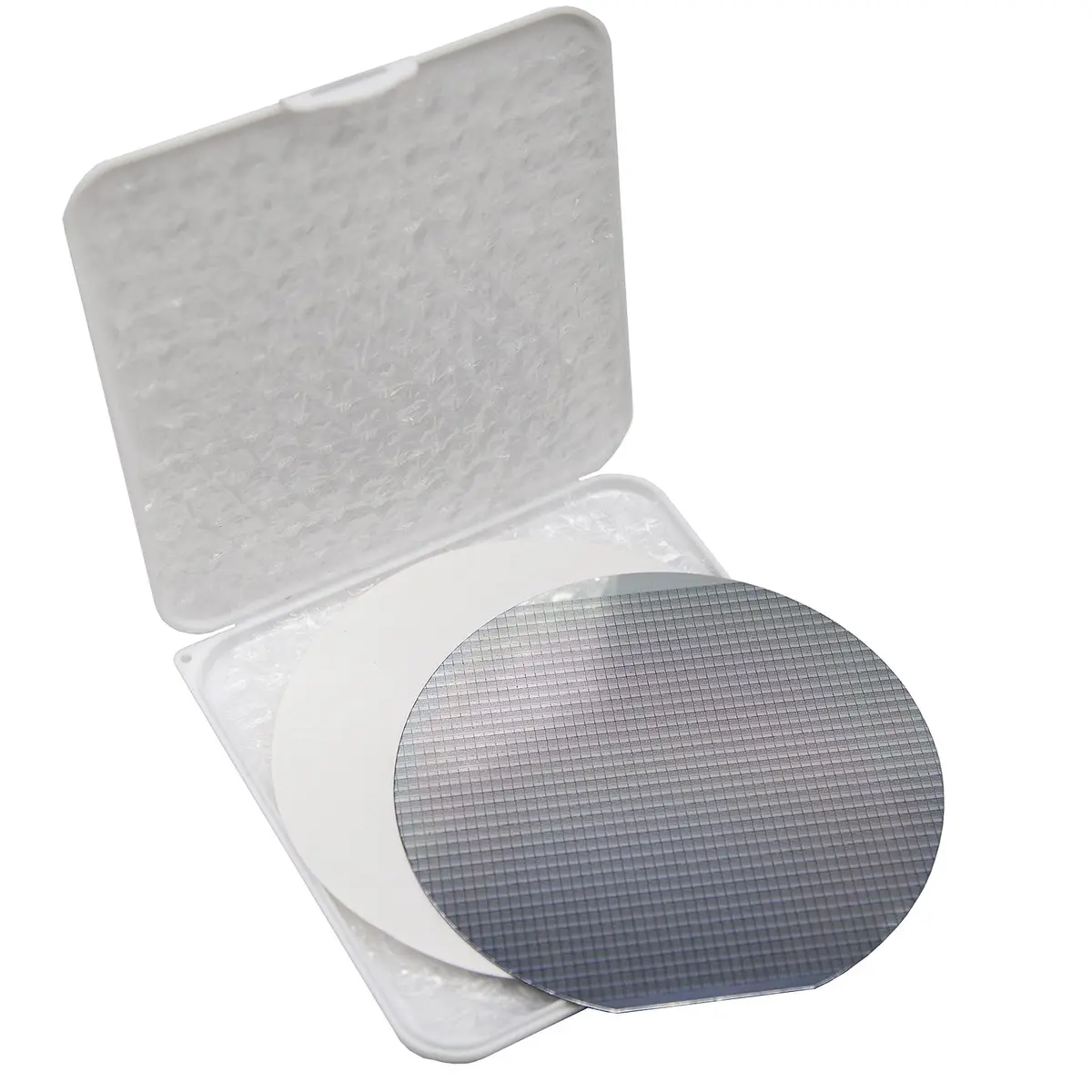 Moderock Integrated Circuit Real Chip 5 in Silicon Wafer | Uncut IC, Diffraction Pattern, Fragile Silicon - view 6