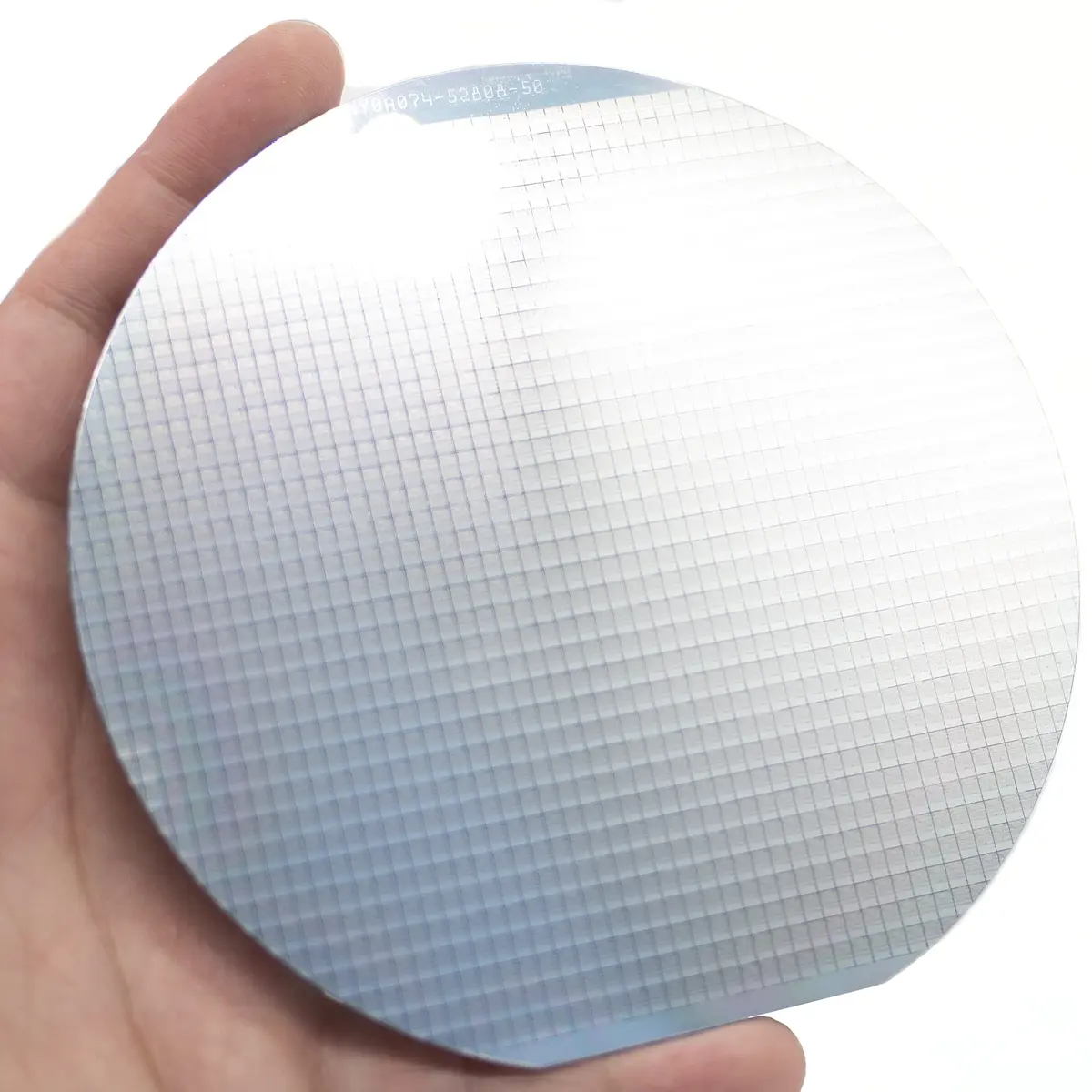 Moderock Integrated Circuit Real Chip 5 in Silicon Wafer | Uncut IC, Diffraction Pattern, Fragile Silicon - view 7