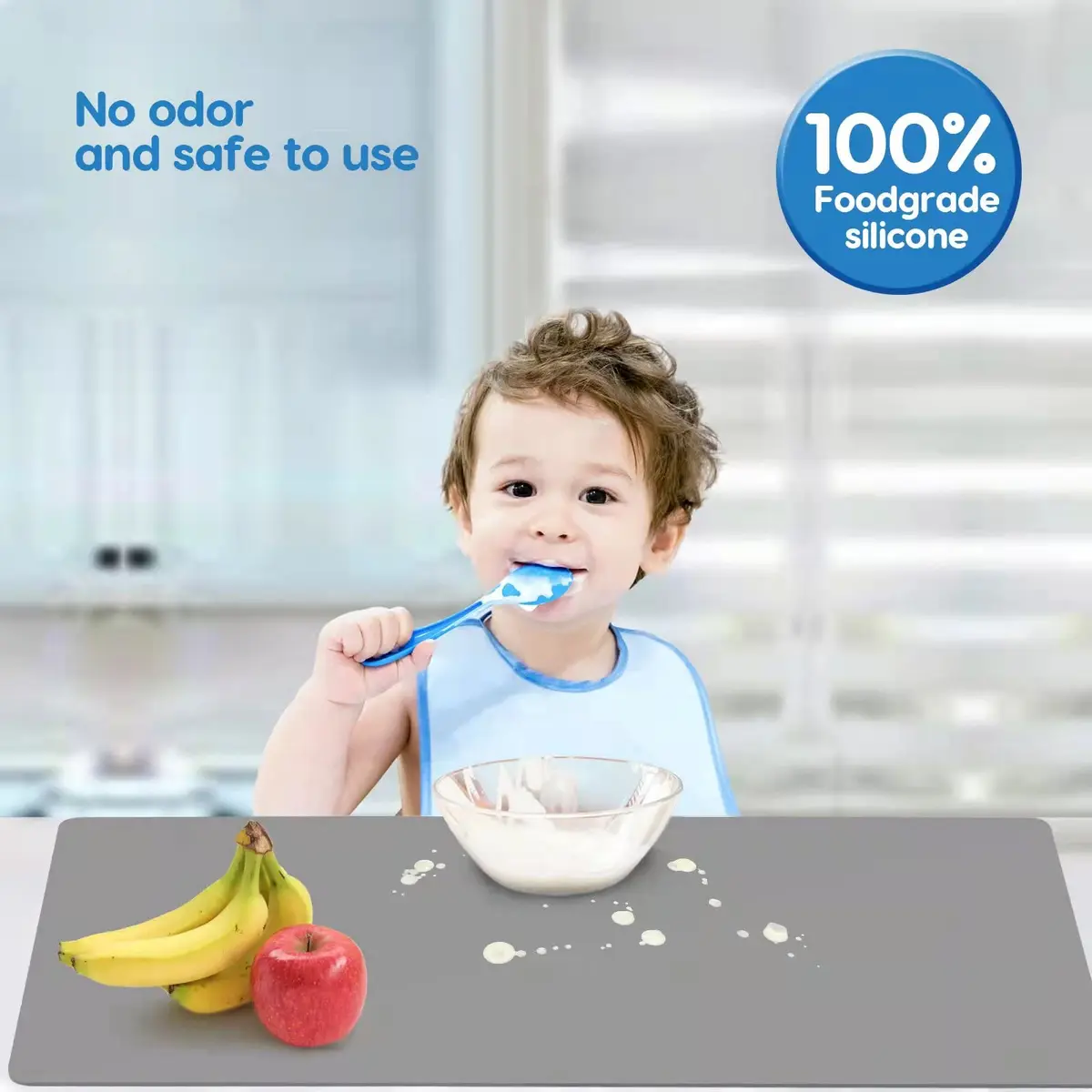 AECHY Extra Large Silicone Mat 35.3"x23.5"x0.08" | Largest Heat-Resistant Kitchen Counter Mat - view 7