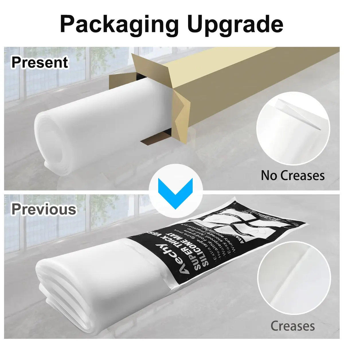 AECHY Extra Large Silicone Mat 90cm x 60cm (36"x24") | Thick Heat Resistant Countertop Protector for Baking & Crafts - view 3