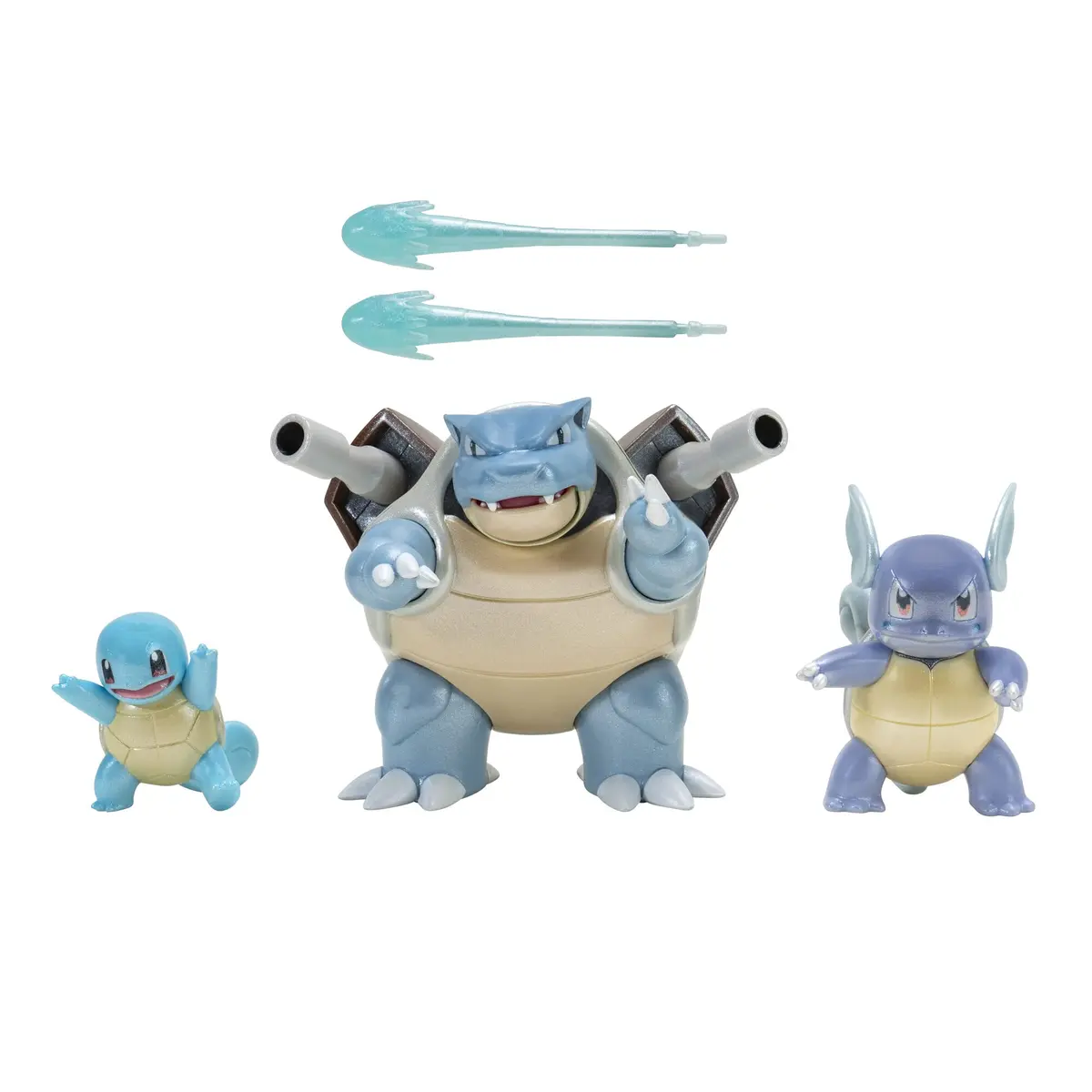 Jazwares Pokémon Select Evolution 3 Pack | 2-Inch Squirtle, 3-Inch Wartortle & 4.5-Inch Blastoise Figures for Kids - main product image