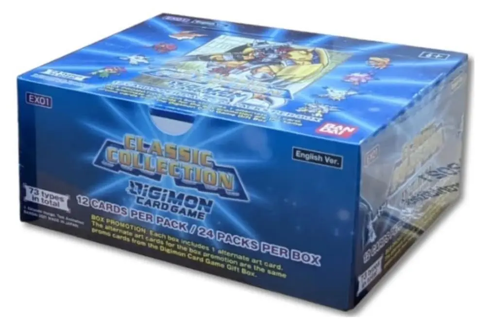 BANDAI Digimon Card Game EX-01 Classic Collection Box | 24 Booster Packs - main product image
