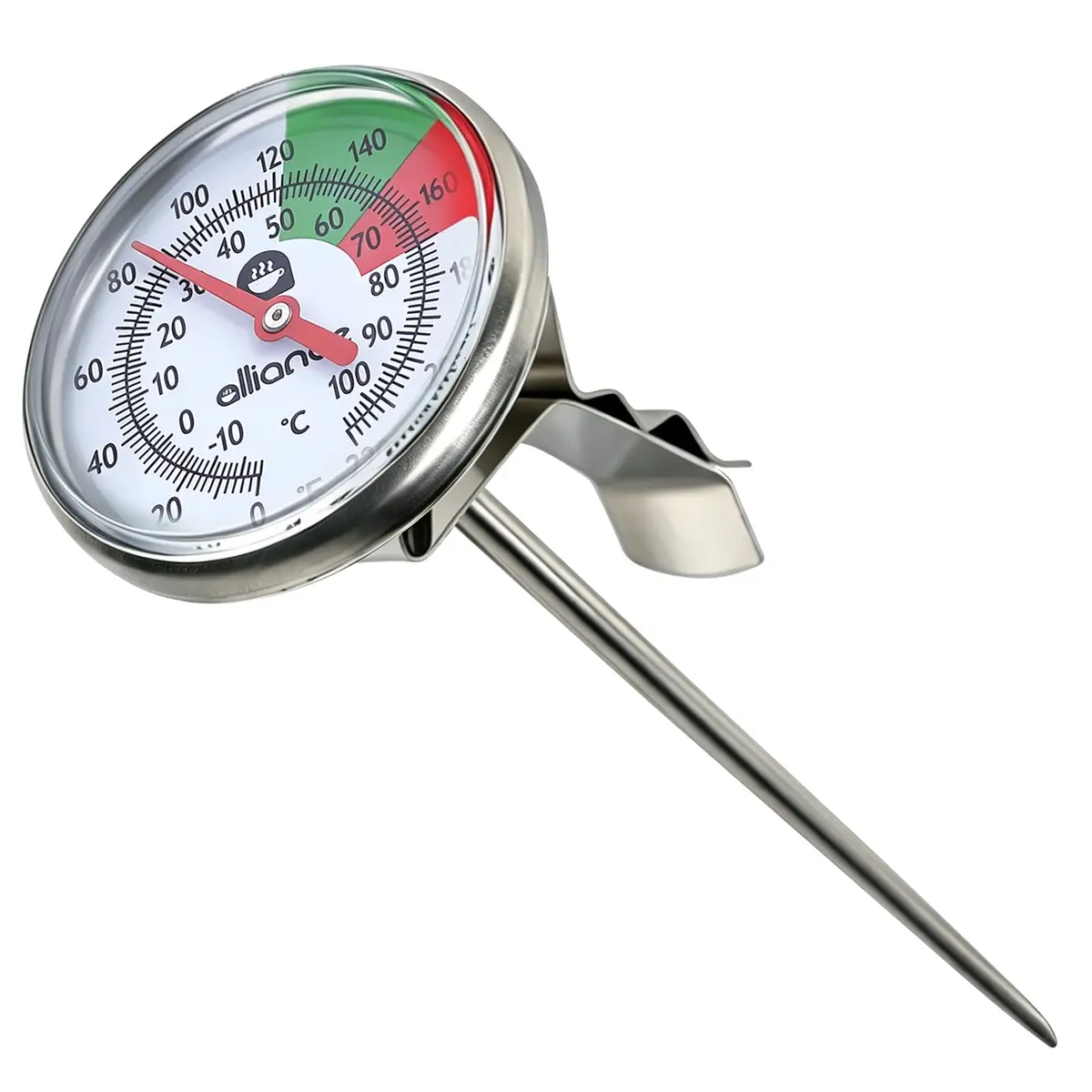 ALLIANCE BREW GEAR Milk Frothing Thermometer with Clip,White,0-220°F | Accurate, Recalibratable for Latte & Cappuccino - view 7