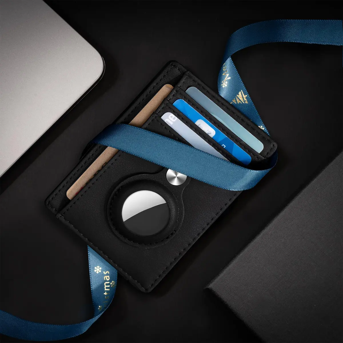 Hawanik Slim Minimalist Front Pocket Air Tag Wallet Thin Card Holder Wallet - view 8