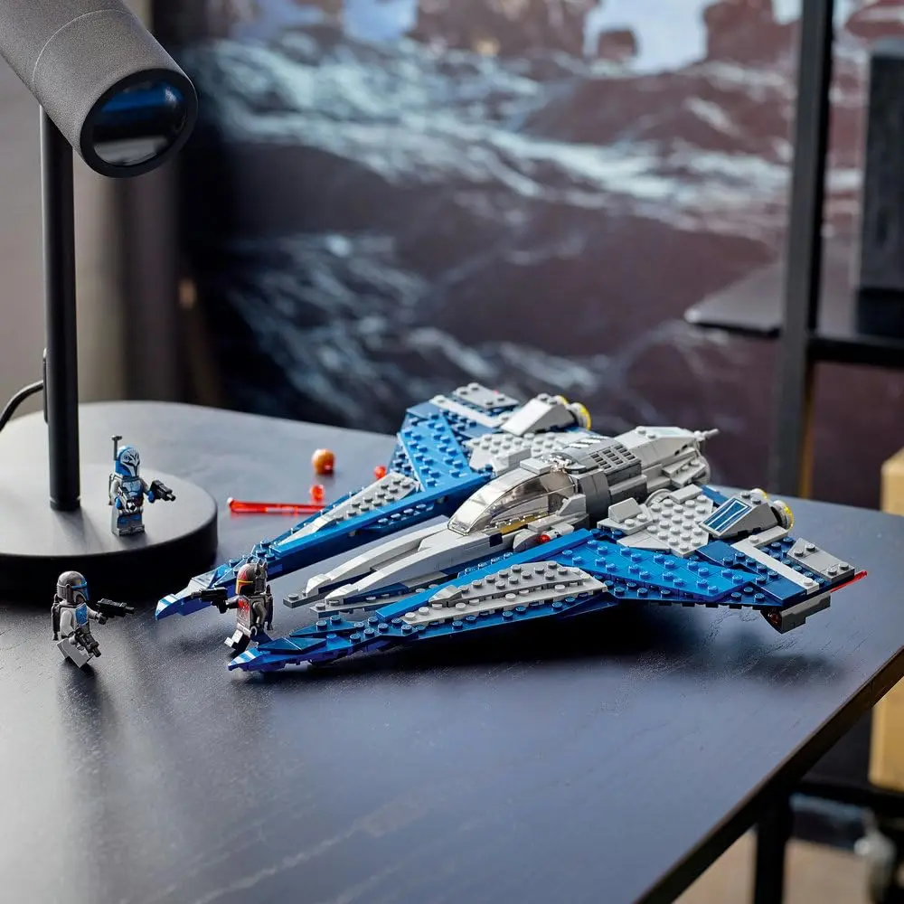 LEGO Star Wars 75316 Mandalorian Starfighter from 9 Years | Fold-out wings, BB-8 Droid, 3 minifigures - view 5
