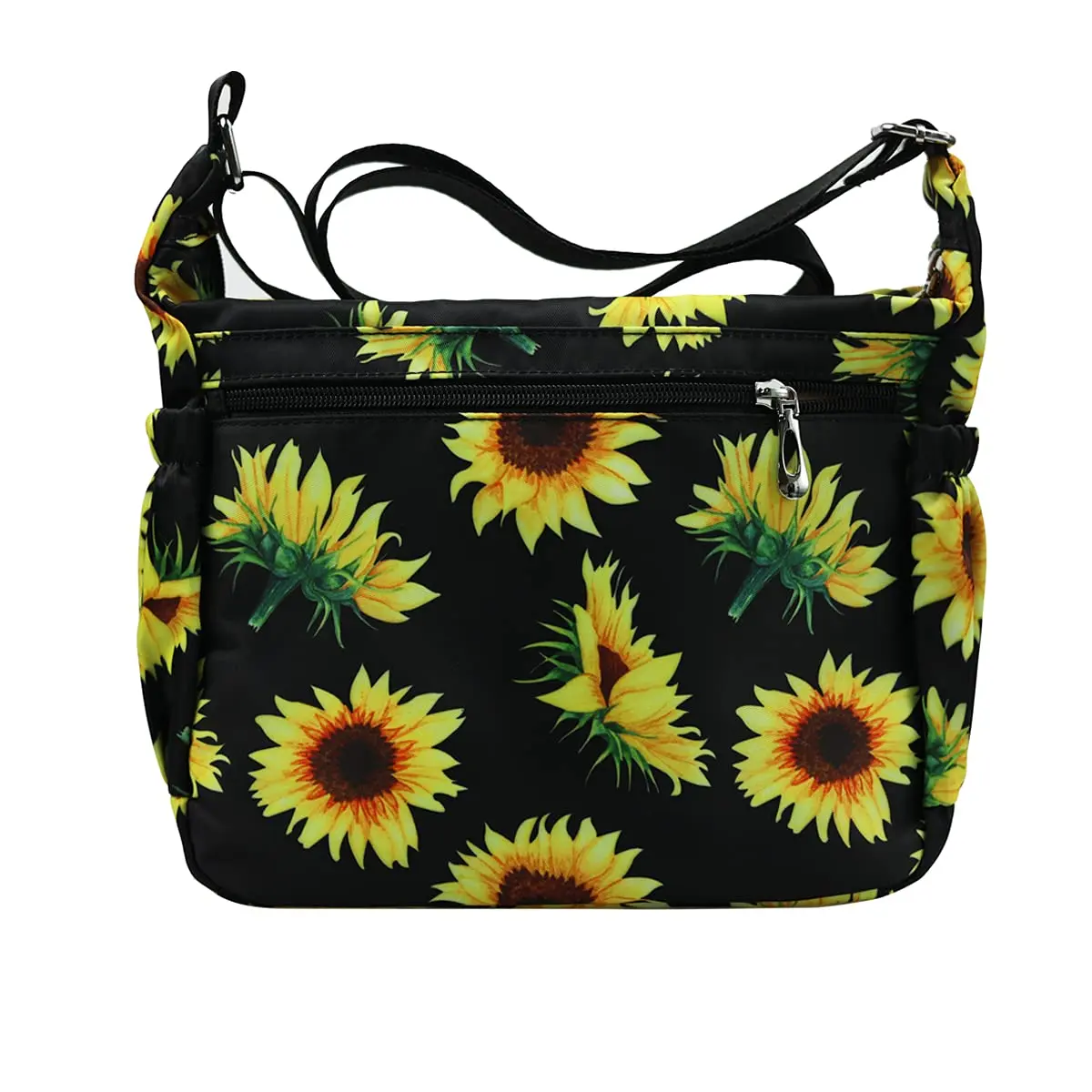 Fabuxry Floral Sunflowers Crossbody Bag for Women | Lightweight Nylon Travel & Everyday Purse - view 4