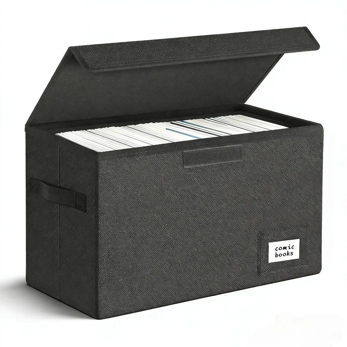 Leffis Comic Book Storage Box 15.5" x 7.5" x 11.3" | Holds 150 Comics, Waterproof, Foldable, Impact Resistant - main product image