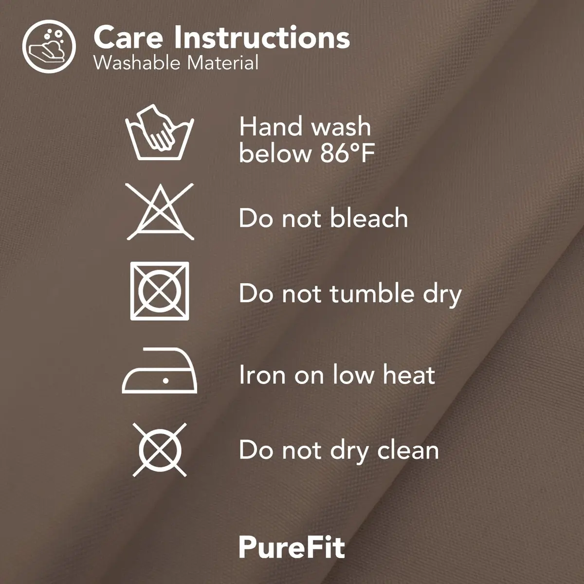 PureFit Outdoor Waterproof Curtains for Patio, Balcony, Porch - Camel, 200"W x 84"L (Set of 2) | UV & Fade Resistant - view 7