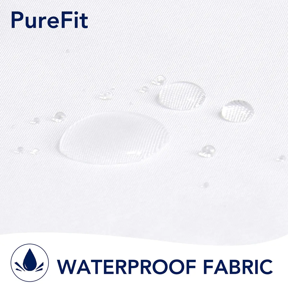 PureFit Waterproof Outdoor Curtains for Patio, 241cm x 254cm (100"W x 95"L) | UV Resistant, Fade Resistant, Privacy Enhancement - view 2