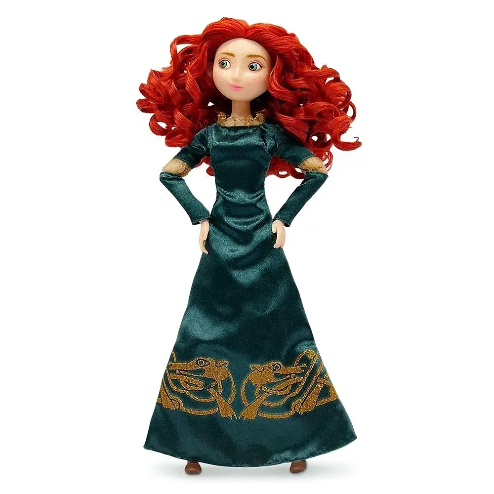 Disney Store Merida Classic Doll 11.5 Inches | Includes Brush, Fully Poseable Toy in Green Gown - view 5