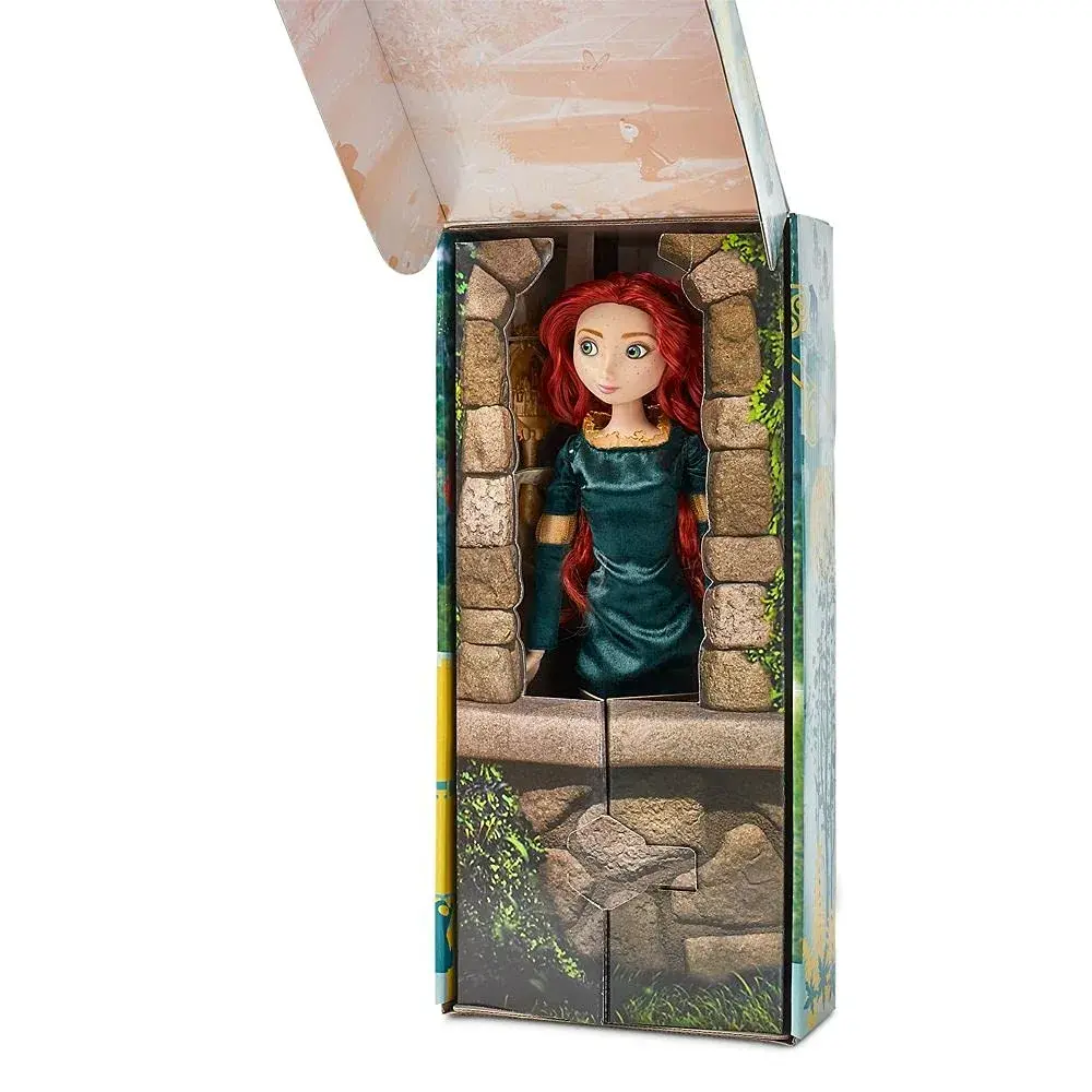 Disney Store Merida Classic Doll 11.5 Inches | Includes Brush, Fully Poseable Toy in Green Gown - view 2