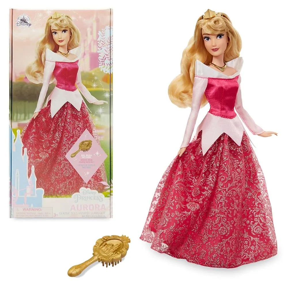 Disney Store Aurora Princess Doll 11 Inches | Fully Posable with Accessories - main product image