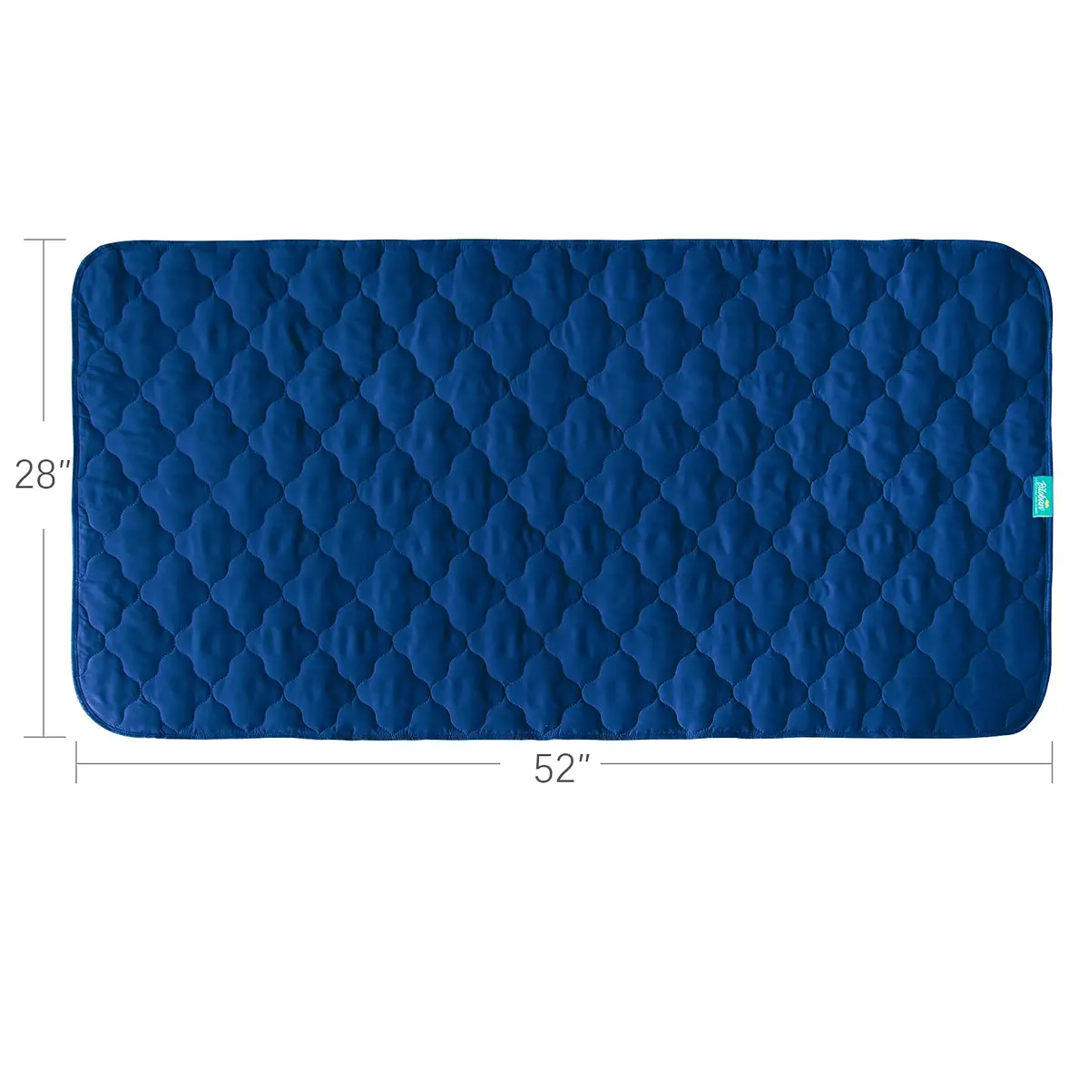 Biloban Waterproof Crib Mattress Protector Pad 52"x28" Navy | Breathable Quilted 4-Layer Design - view 4