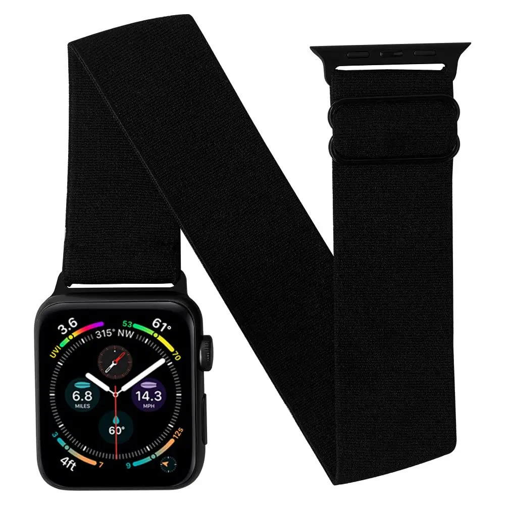 IFCASE Elastic Arm/Ankle Band for Apple Watch 40/41/42mm | Breathable Nylon, Secure Buckle - view 5