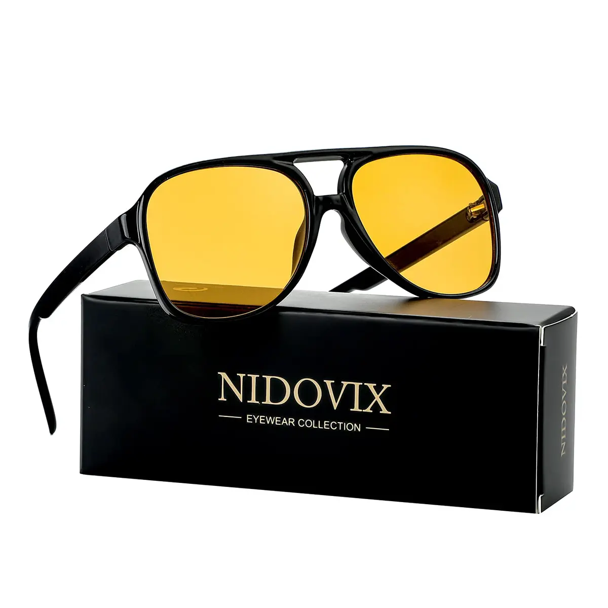 NIDOVIX Polarized Aviator Sunglasses for Men Women 58mm Lens Width | Classic Vintage Style - view 3