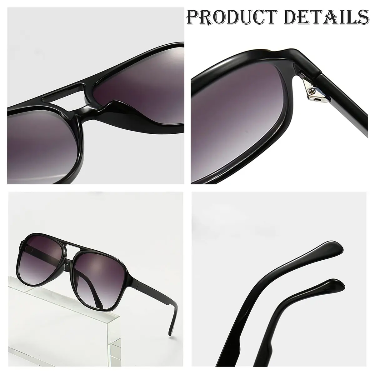 NIDOVIX Polarized Aviator Sunglasses for Men Women 58mm Lens Width | UV400 Protection - view 5