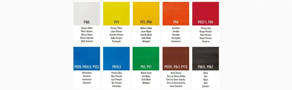 Winsor & Newton Designers Gouache Paint Set 12ml Tubes (10 Colors) | Vibrant Opaque Matte Finish - view 2