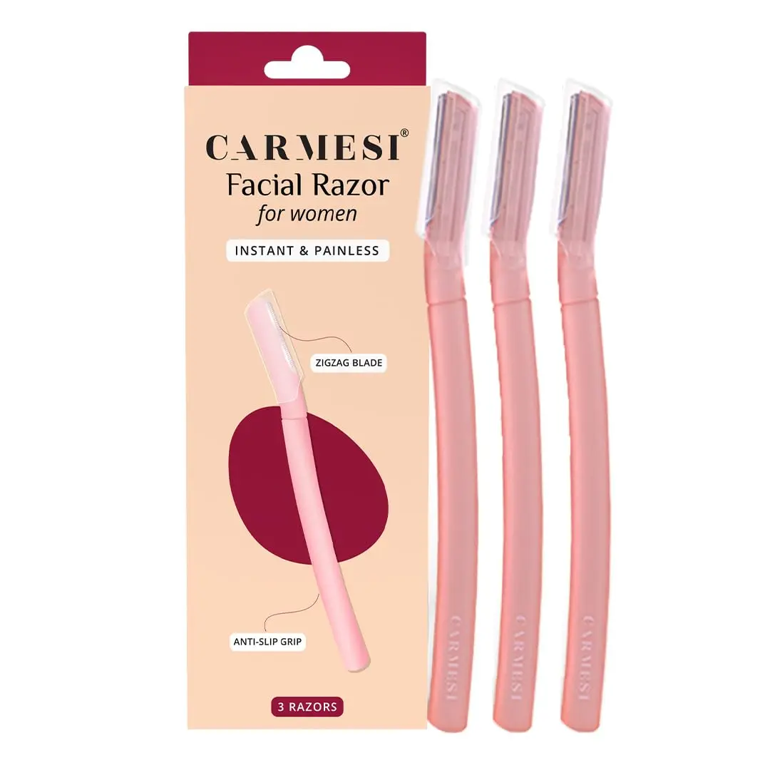 Carmesi Facial Razor for Women | Painless & Precise Face Hair Removal | Gentle Exfoliation & Smoother Skin - main product image