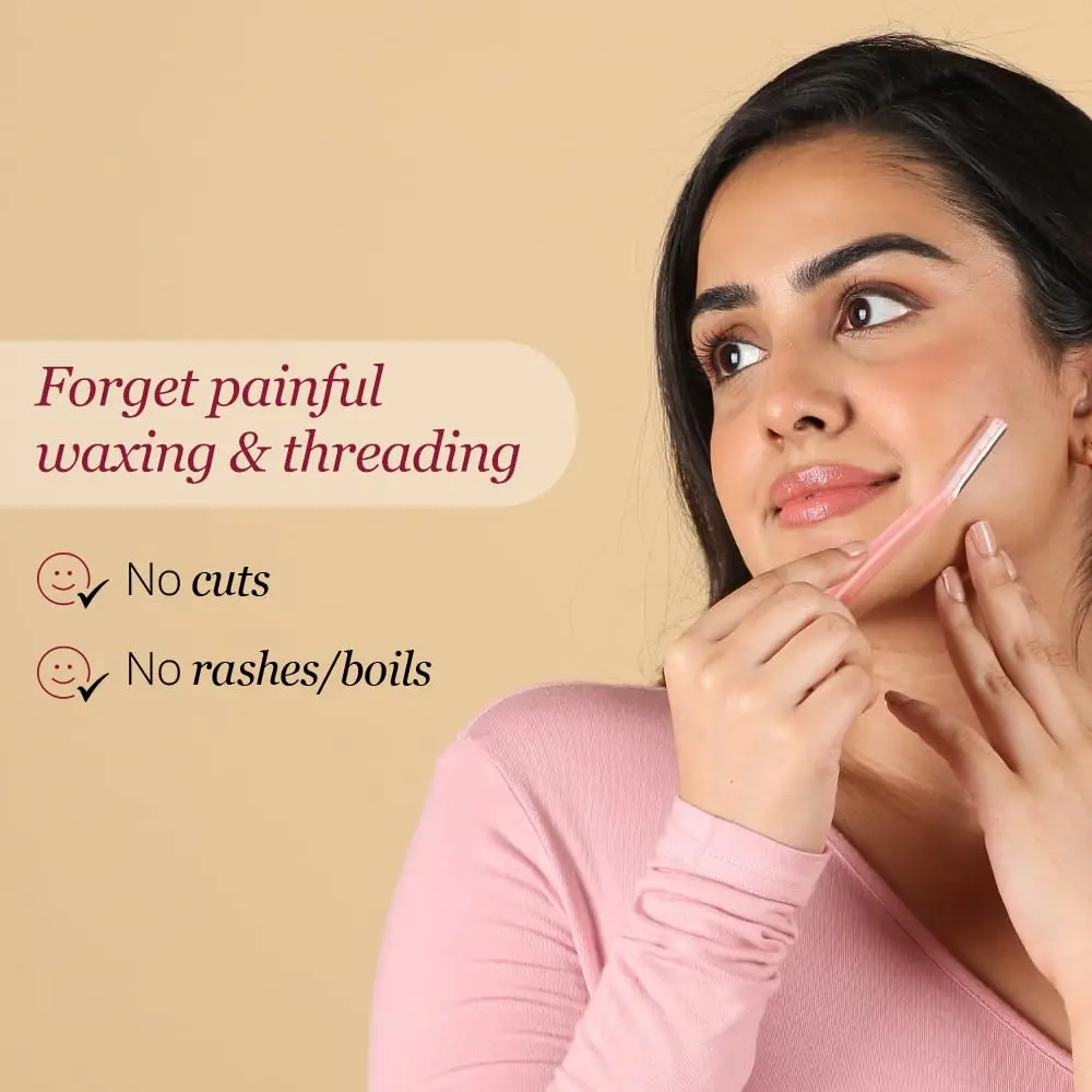 Carmesi Facial Razor for Women | Painless & Precise Face Hair Removal | Gentle Exfoliation & Smoother Skin - view 2
