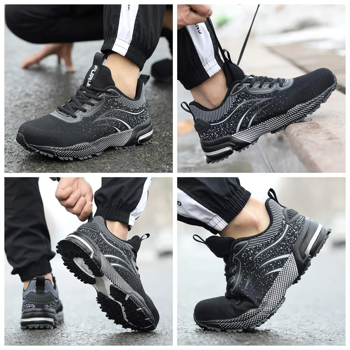 Furuian Steel Toe Shoes for Men & Women 7 Women/5.5 Men | Comfortable Puncture-Resistant Safety Shoes - view 2