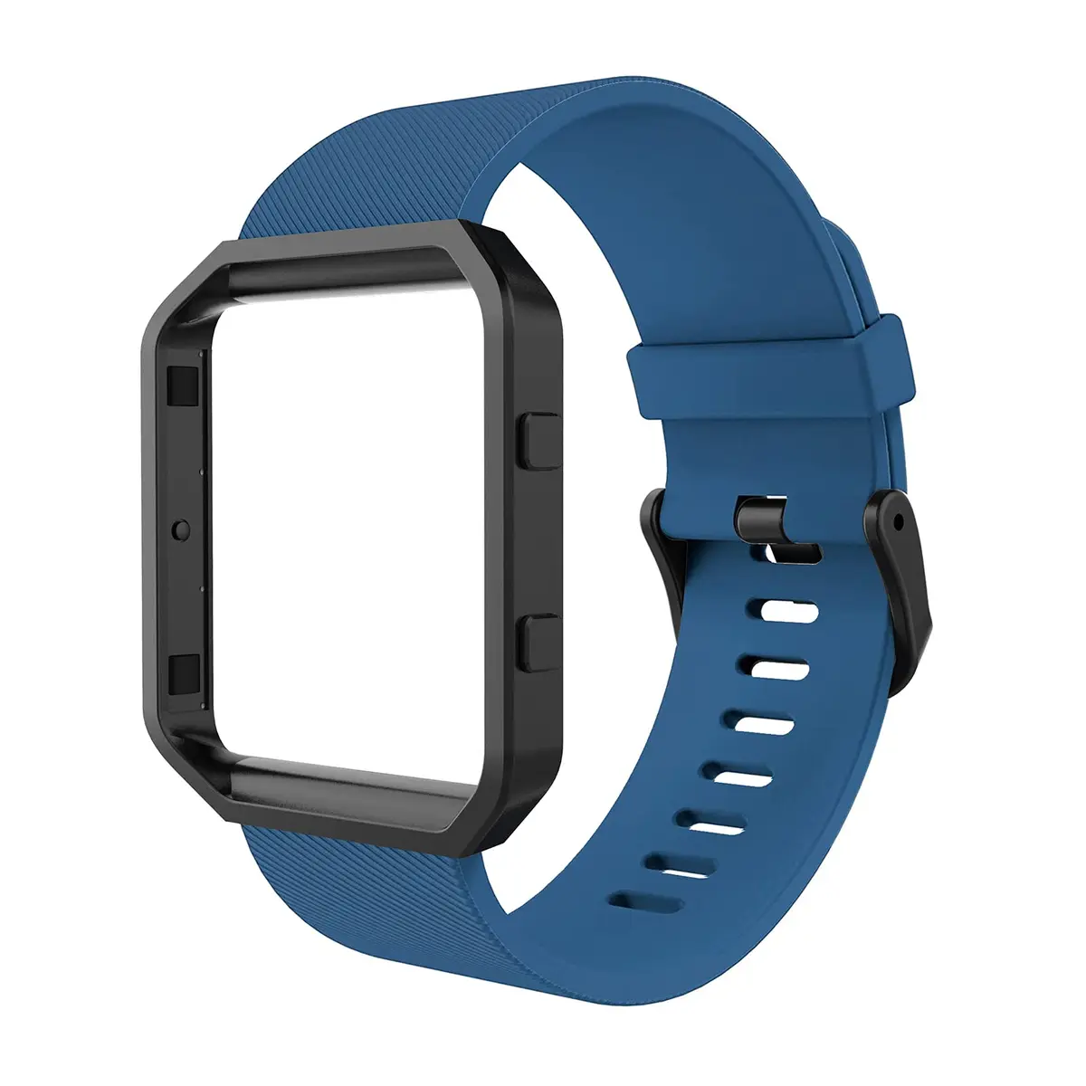 Simpeak Sport Band Compatible with Fitbit Blaze Large | Silicone Wrist Band with Metal Frame for Fitbit Blaze Men Women - main product image