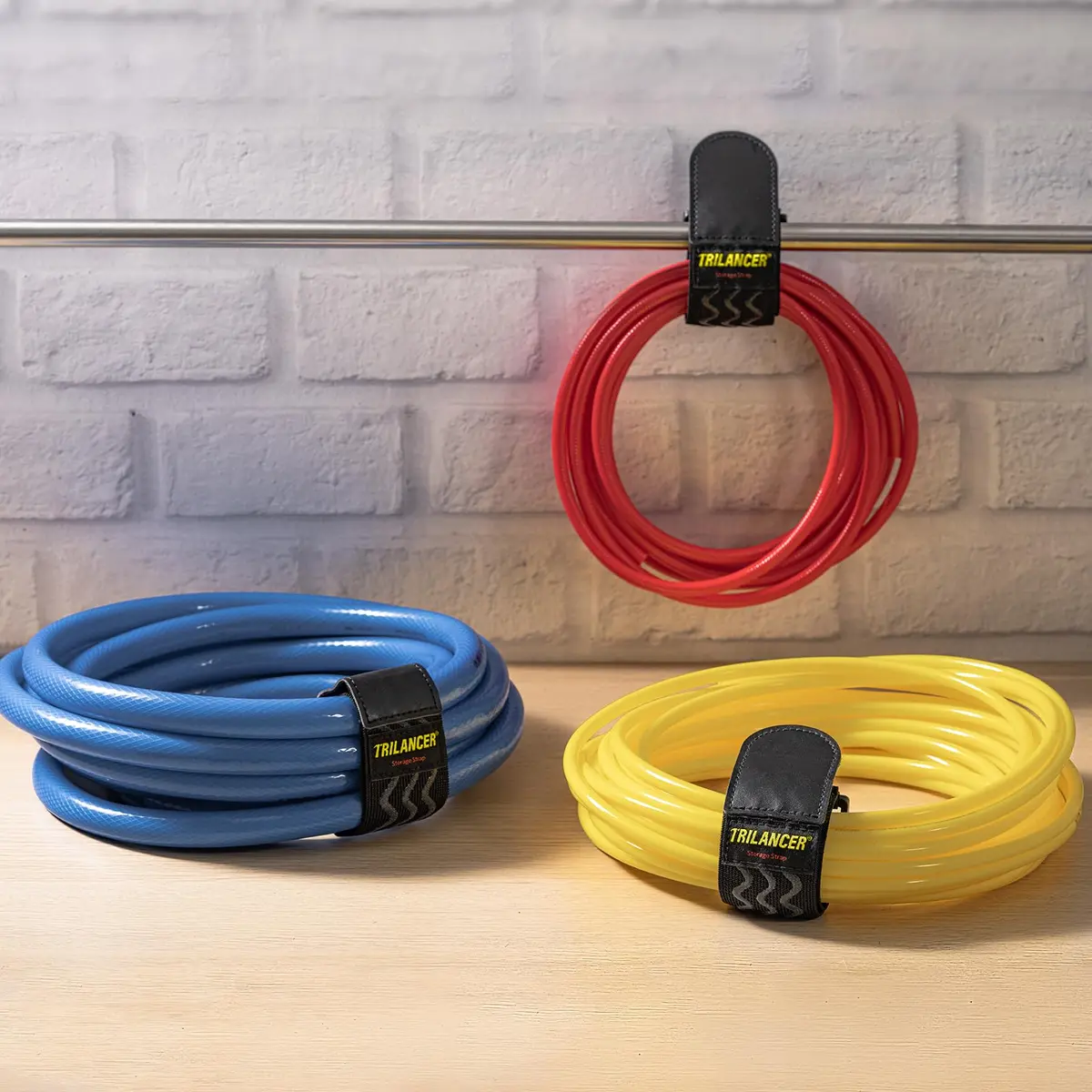 Trilancer Elastic Cinch Straps with Anti-Slip Strips, 12" (30cm) x 2" (5cm) | Multipurpose Hook & Loop Bundling Straps - view 4