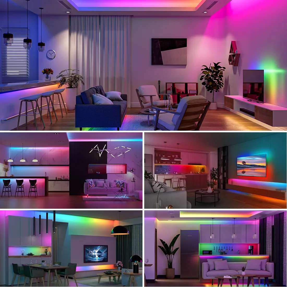 SEZO WS2812B ECO LED Strip Light 3.3FT 144LEDs/m Individually Addressable | Full Color RGB Dream Lighting - view 6