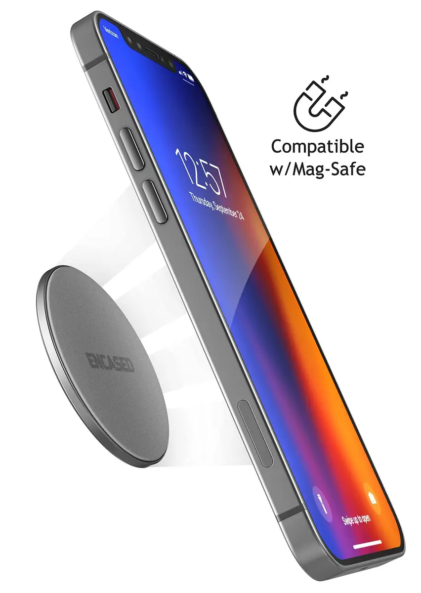 ENCASED MagSafe Compatible iPhone Holder, Ultra Slim 0.15" | Secure Magnetic Mount for Wall, Car, Home, Kitchen - view 6