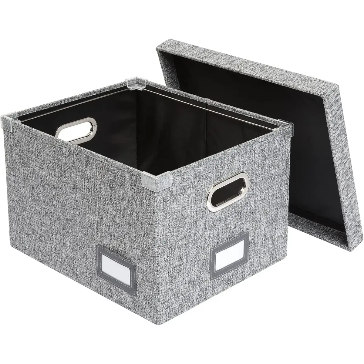 Pendaflex Collapsible File Organizer Box with Lid, Letter/Legal Hanging File Storage Box 43.2cm (17")L x 35.1cm (14")W x 26.7cm (10.5")H | Holds 34 Liters - main product image