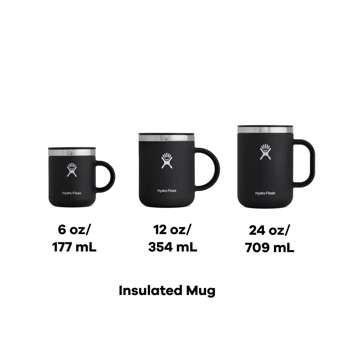 Hydro Flask Mug - Black 177ml (6 oz) | Vacuum Insulated Stainless Steel Travel Cup - view 7