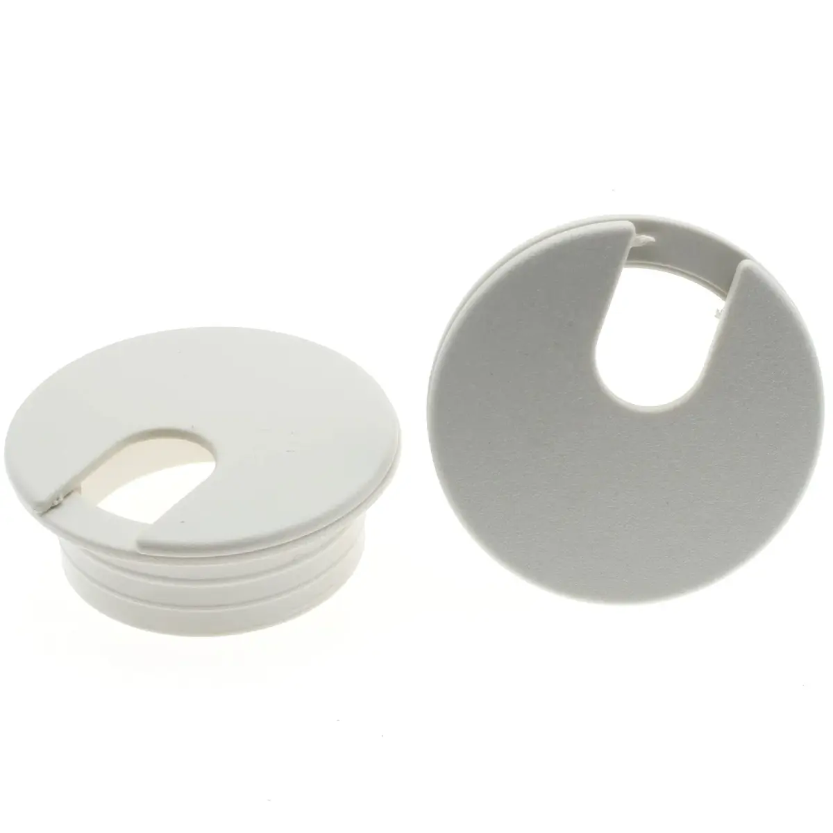 LBTODH White 2 Pcs Desk Grommet 35mm (1-3/8 Inch) | Cable Management Hole Cover for Computer Tables - main product image
