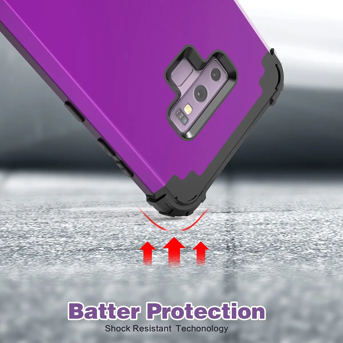 IDweel Heavy Duty Shockproof Case for Samsung Galaxy Note 9 (Navy Purple) | Dual Layer Protection with Raised Bezel - view 7