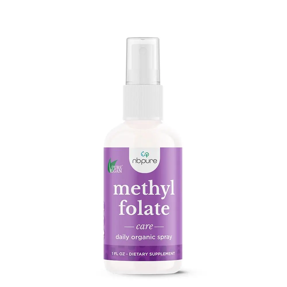 nbpure Methylfolate Vitamin B9 Liquid Spray 1 oz | Supports pregnancy & cognitive health - main product image